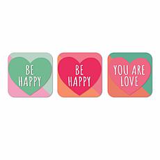 Courtside Market Happy & Kind Candy Hearts 3-Piece ArtBoard Set