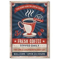 Courtside Market Love and Coffee 24x36 Gallery-Wrapped Canvas