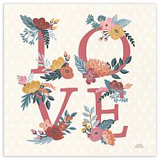 Courtside Market Love Letters VII 24x24 Canvas Wall Art
