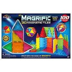 Cra-Z-Art Magrific 3D Magnetic Tiles - Magnetic Toy Set, 100