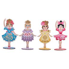 Craft Buddy Crystal Art Ballerina Figurines Set of 4