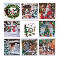 Craft Buddy Crystal Art Festive Day Card Set of 8