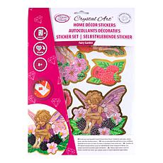 Craft Buddy Crystal Art Kit with Foil-Edged Fairy Garden Stickers