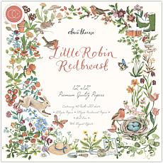 Craft Consortium Double-Sided Paper Pad - Little Robin Redbreast