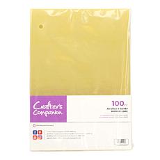 Crafter's Companion A5 Gold and Silver Mirror Card Pack Set of 100