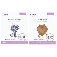 Crafter's Companion Bouquet & Heart Stamp Die   