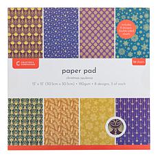 Crafter's Companion Christmas Opulence 12" x 12" Foil Paper- 24 Sheets