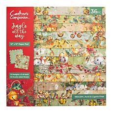 Crafter's Companion Jingle All the Way 12" x 12" Paper Pad