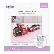 Crafter's Companion Santa Express Train Template & Metal Die Set