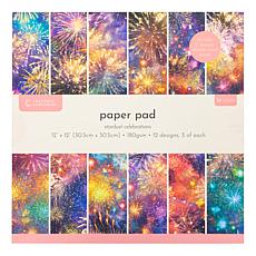Crafter's Companion Stardust Celebrations 12"x12" Paper Pad