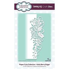 Creative Expressions Paper Cuts Collection Holly Berry Edger Craft Die