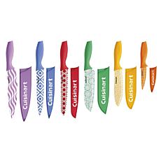 Cuisinart 12-piece Printed Color Knife Set with Blade Guards