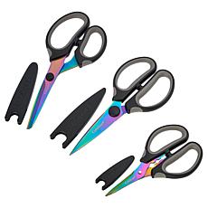 Cuisinart 6-piece Iridescent Shear Set with Blade Guards