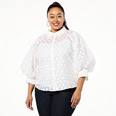 Curations x Amy Morrison Burnout Polka Dot Top & Cami