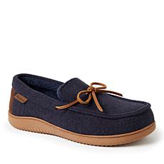 Dearfoams Men's Indoor/Outdoor Memory Foam Moccasin Slipper