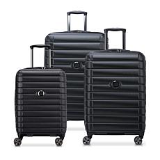 Delsey Paris Shadow 5.0 Smart Luggage 3-Piece Set in Black