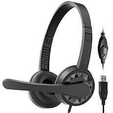 Delton 12y USB Wired Computer Headset w/ Mic for Laptops/PC