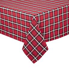 Design Imports Glad Tidings Plaid Tablecloth 60" x 84"
