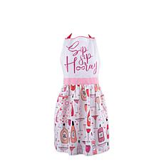 Design Imports Sip Sip Hooray Print Apron