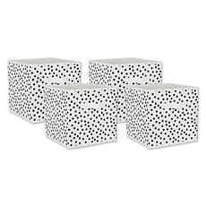 Design Imports Small Dots 11" Storage Cube 4-pack