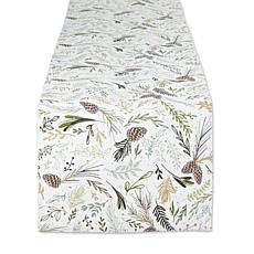 Design Imports Sparkle Sprigs Table Runner - 14" x 72"