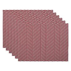 Design Imports Textured Twill Weave Placemats 6-Pack