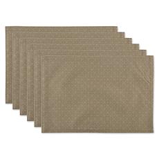 Design Imports Tonal Lattice 6-piece Outdoor Placemats