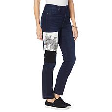 DG2 by Diane Gilman Classic Stretch Appliqué Patch Skinny Jean