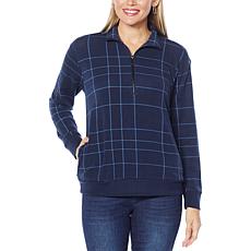 DG2 by Diane Gilman "DG Downtime" Printed French Terry Sweatshirt