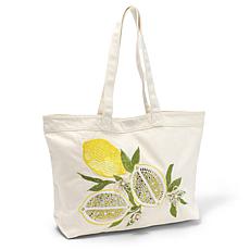 DG2 by Diane Gilman Embellished Denim Tote Bag
