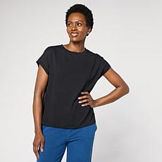 DG2 by Diane Gilman Mixed Media Dolman Sleeve Tee
