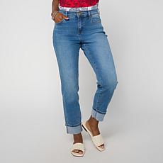 DG2 by Diane Gilman New Classic Stretch Cuffed Girlfriend Jean