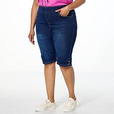 DG2 by Diane Gilman New Classic Stretch Denim Pull-On Bermuda Short