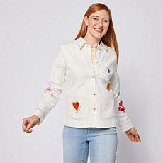 DG2 by Diane Gilman New Classic Stretch Tropical Barn Jacket
