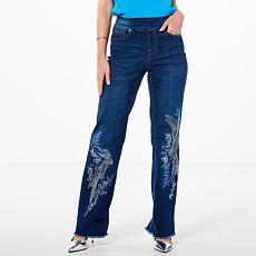 DG2 by Diane Gilman New Classic Stretch Tropical Pull-On Trouser Jean