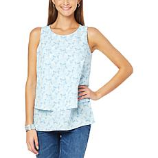 DG2 by Diane Gilman Printed Combo Easy Tank