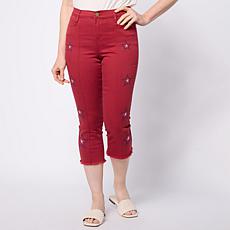 DG2 by Diane Legacy Stretch Front Seam Americana Straight Cropped Jean