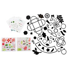 Diamond Press 12" Paper Wreath Stamp and Die Kit