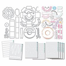 Diamond Press 3D Donut Box Stamp, Die & Stencil Kit