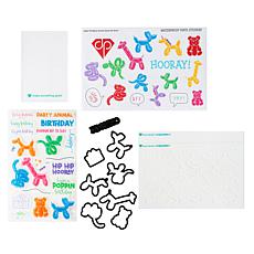 Diamond Press Balloon Animals Stamp, Die and Stencil Kit