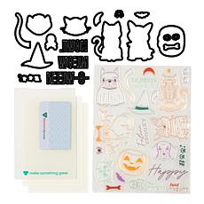 Diamond Press Halloween Pets Stamp and Die Kit