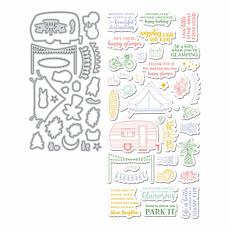 Diamond Press Happy Glamper Stamp & Die Kit