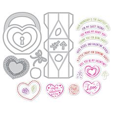 Diamond Press Heart-Shaped Bag Template Kit