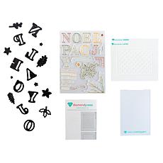 Diamond Press Holiday Words Stamp, Die and Stencil Kit