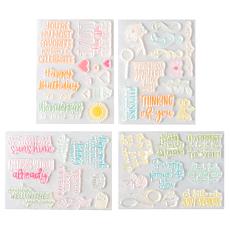 Diamond Press Large Everyday Sentiment Stamps - Set of 43