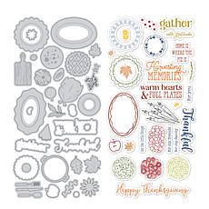Diamond Press Thanksgiving Table Stamp & Die Set  