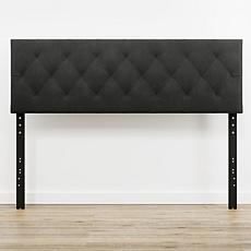 Diamond Tufted Mid-Rise Velvet Queen Headboard