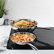 DiNA Helix 2pc 18/10 Stainless Steel Stir Fry Cookware Set