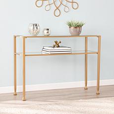 Dina Metal/Glass Console - Gold