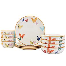 Dolly Parton 12-Piece Mariposa Dinnerware Set